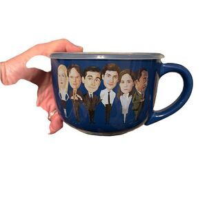 Dunder Mifflin The Office Dwight Jim Pam Michael Stanley Bundle of 2 Soup Mugs